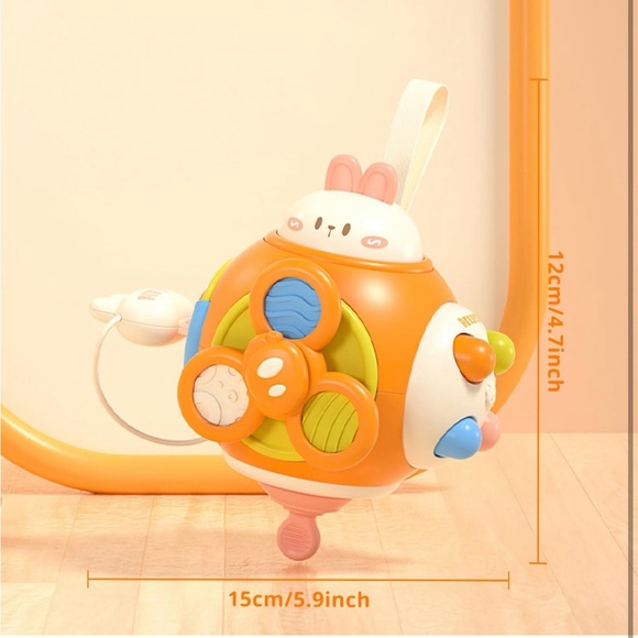 Rabbit🐇Busy Cube 4 Kids🧒🏻Promoting Sensory Learning Engaging Travel🧭Toy - Picture 10 of 11